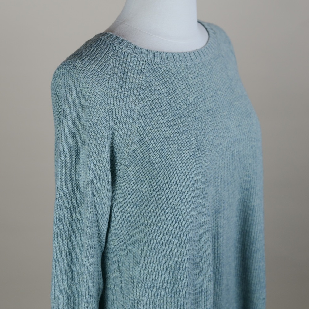 NEW Anthropologie Seafoam Green Tunic Sweater - Picture 7 of 10